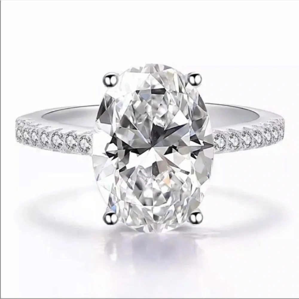 🎉NEW 5 Carat Oval Cut Diamond Engagement Ring🛍️